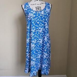 Draper James blue tank dress lightweight comfort casual womens S/M
